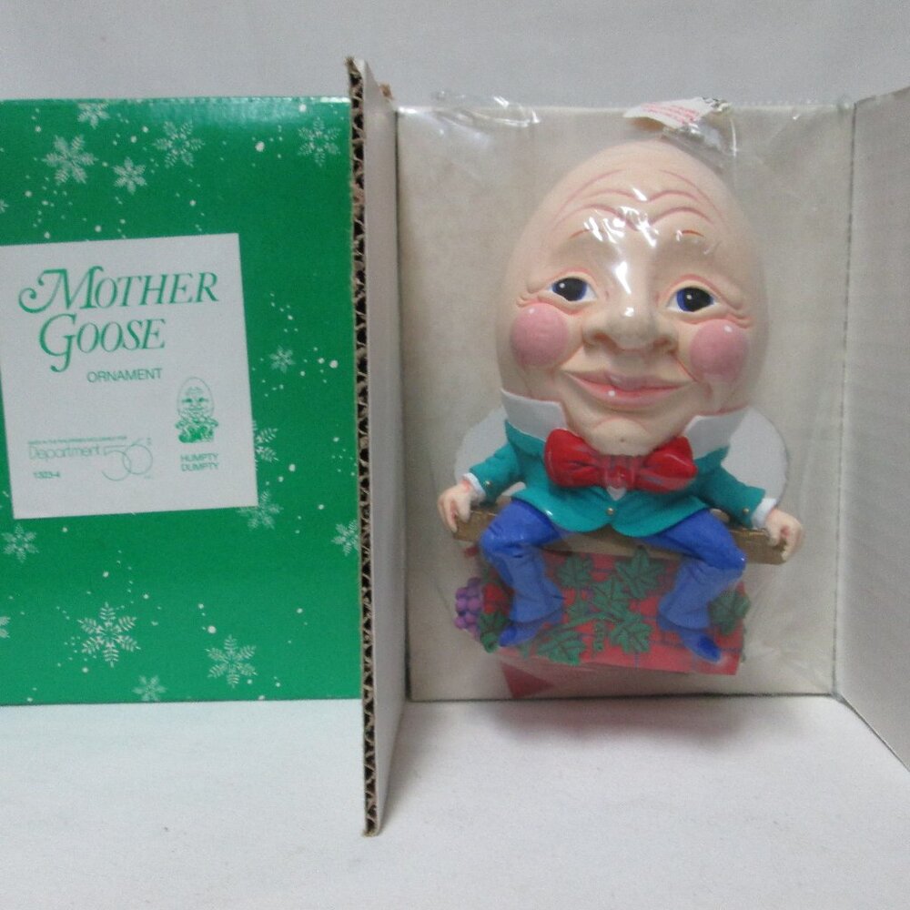 Department 56 Vintage Mother Goose Humpty Dumpty Ornament Figurine Christmas NEW
